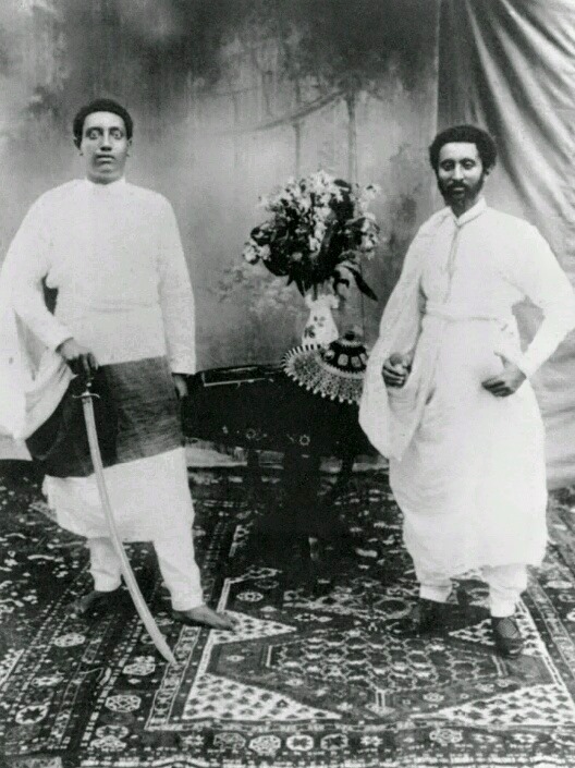 Lij Iyasu and Ras Teferi, the later Emperor Haile-Sellassie (circa 1912/13)