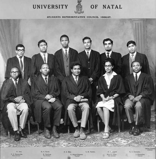 Rajes Pillay - University of Natal - Student Representative Council - 1966 -1967