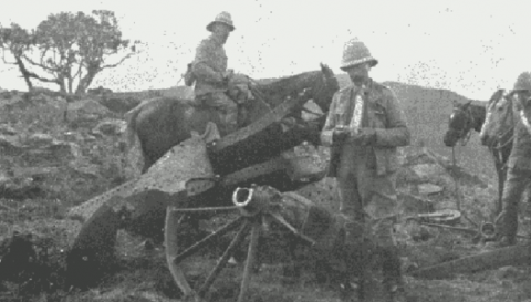 Remains of Boer Big Gun, Waterval, 1899-1902