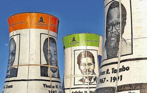 Cooling towers in Soweto