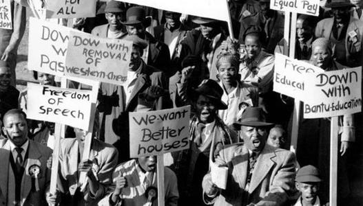 The Freedom Charter, signed in Kliptown in 1955