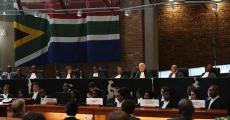 South Africa’s Constitutional Court is considered the bedrock of the country’s democratic order. Here it is in session in 2019. Photo by Alon Skuy/Sowetan/Gallo Images via Getty Images