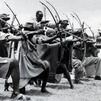 The Kikuyu Home Guard exercise during the Mau Mau rebellion - Kenya, August 1951