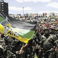 Umkhonto weSizwe veterans marching at ANC rally