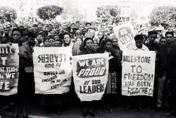 Nelson Mandela, second from left, with members of the National Liberation Front in Algeria, 1962